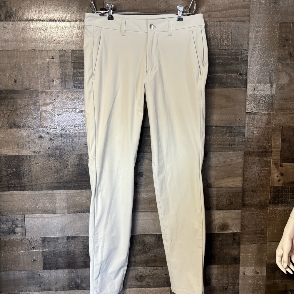 lululemon athletica Slim Stretch ABC Pants in Light Cream